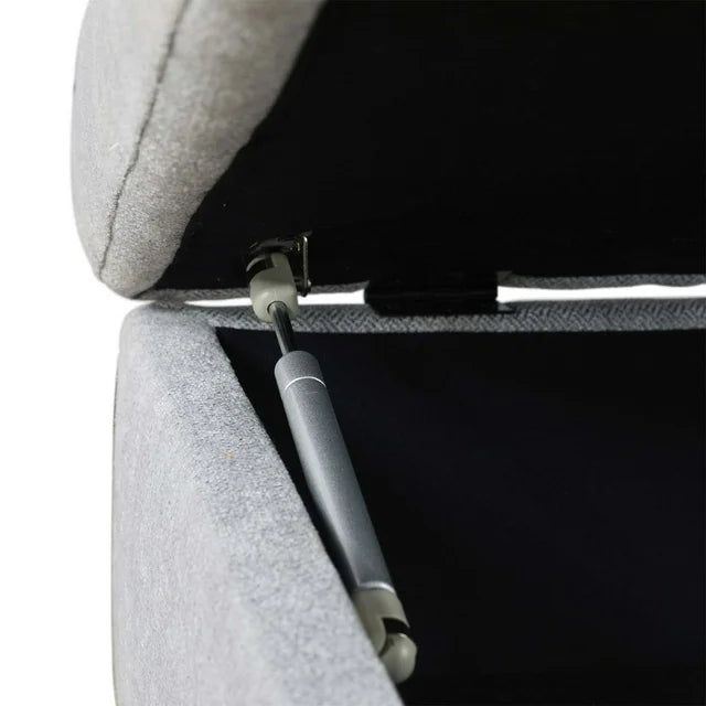 Onbeam Sectional Sofa, Living Room Couch with Storage Ottoman, Cup Holder, Dark Gray